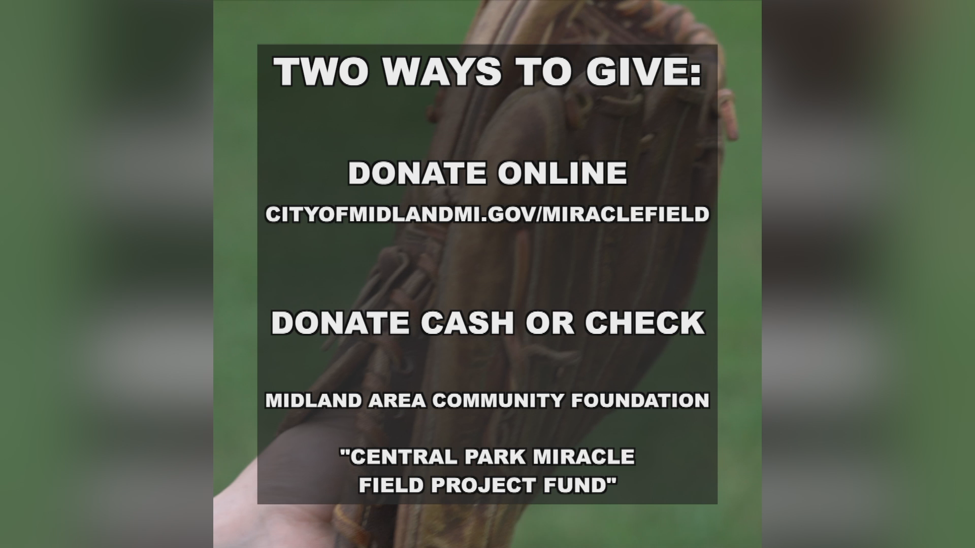 Thumbnail image for NEWS:  Miracle Field Crowdfunding