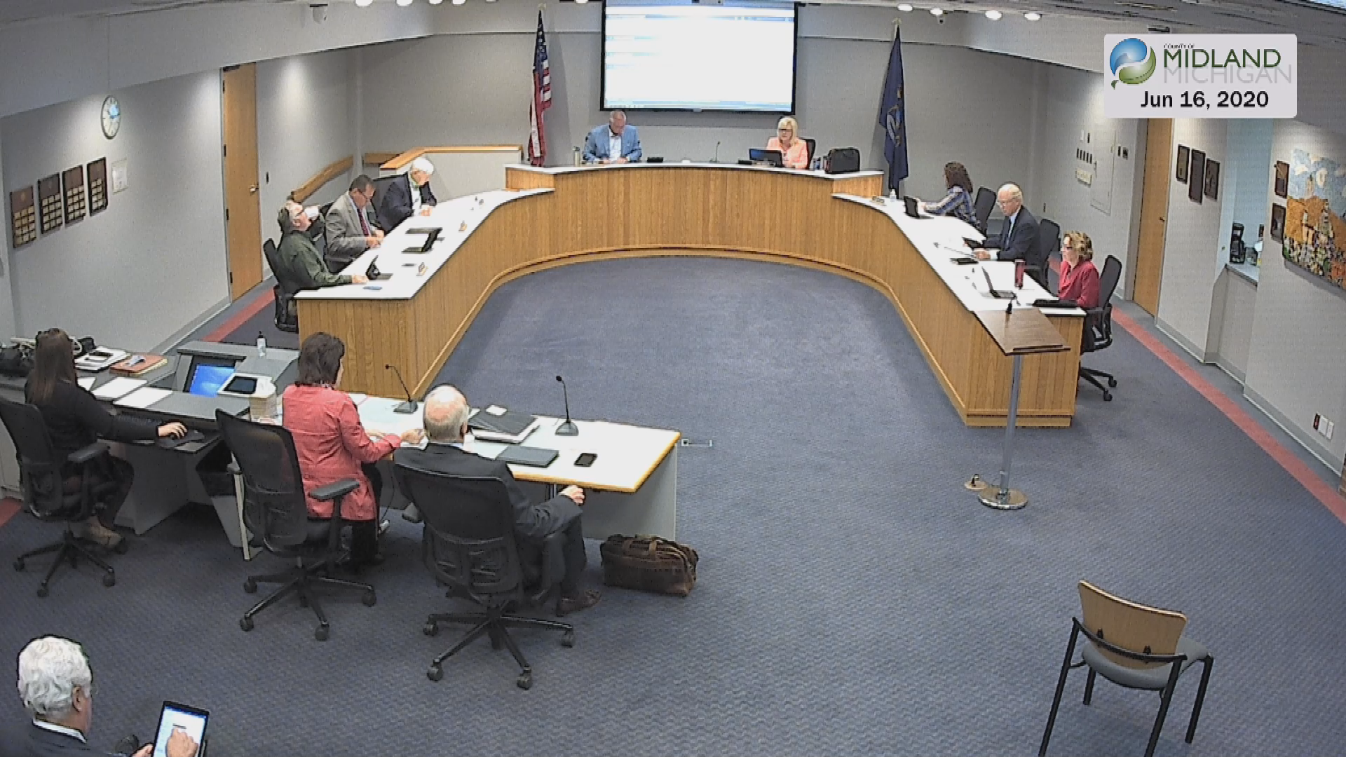 Thumbnail image for Midland County Board of Commissioners Meeting 6/16/2020