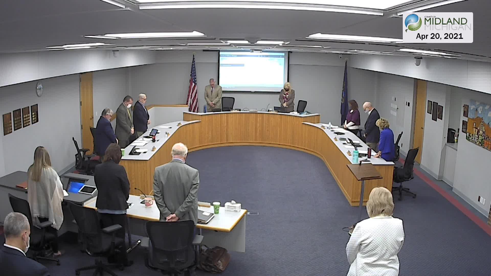 Thumbnail image for Midland County Board of Commissioners Meeting 4/20/21
