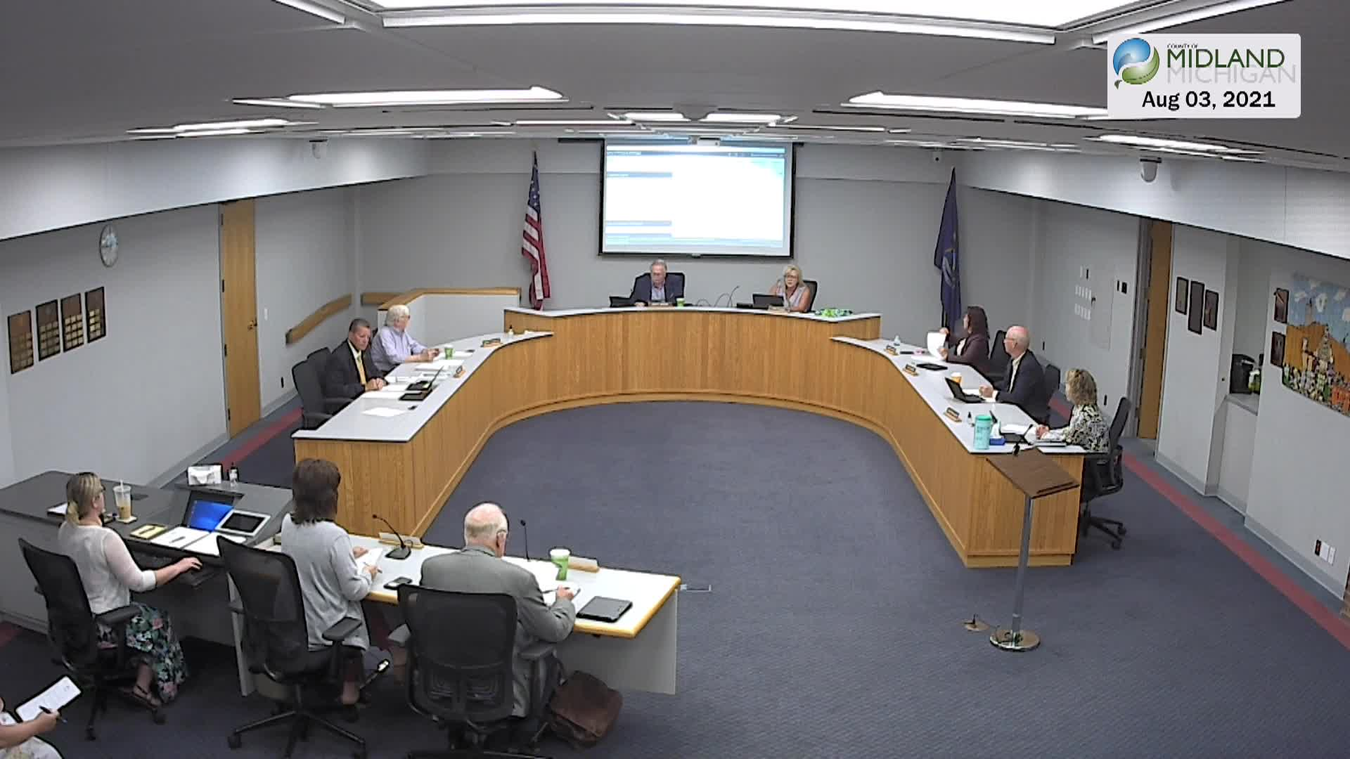 Thumbnail image for Midland County Board of Commissioners Meeting 8/3/21