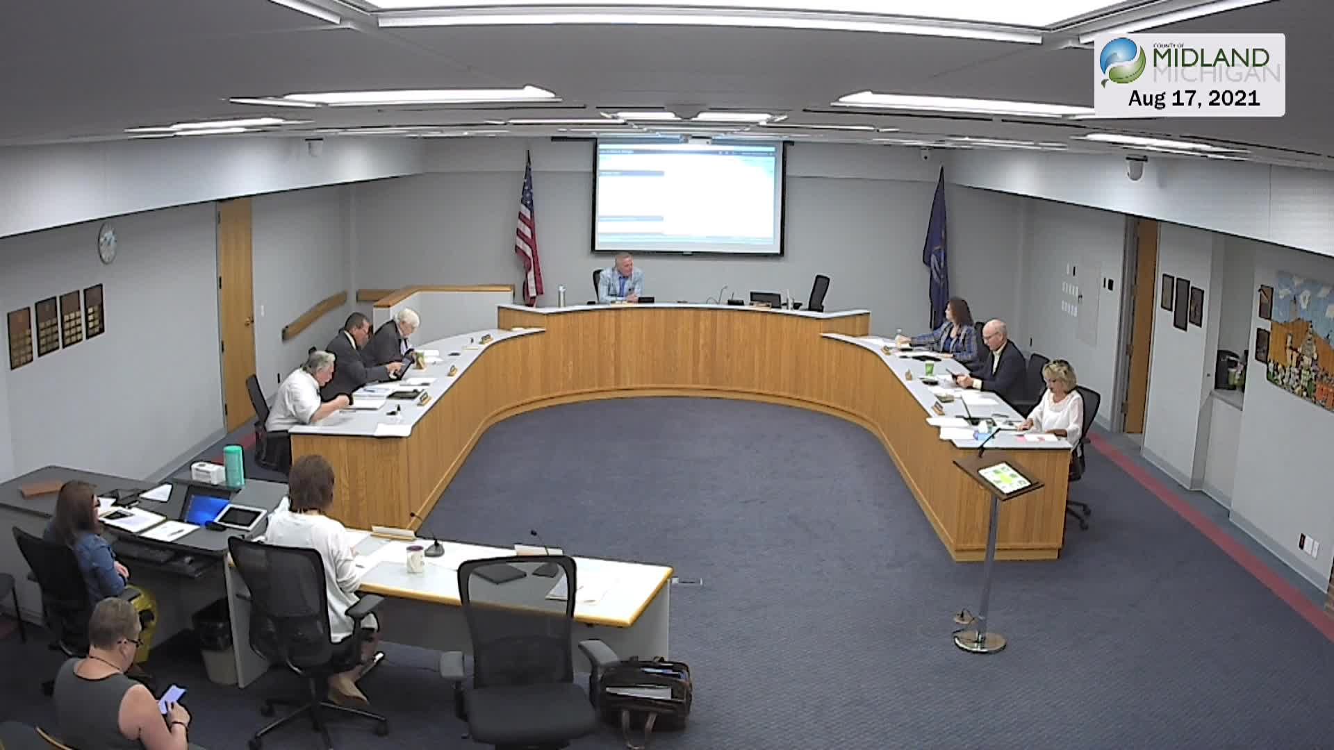 Thumbnail image for Midland County Board of Commissioners Meeting 8/17/21