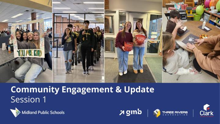 Title slide that says Community Engagement & Update - Session 1